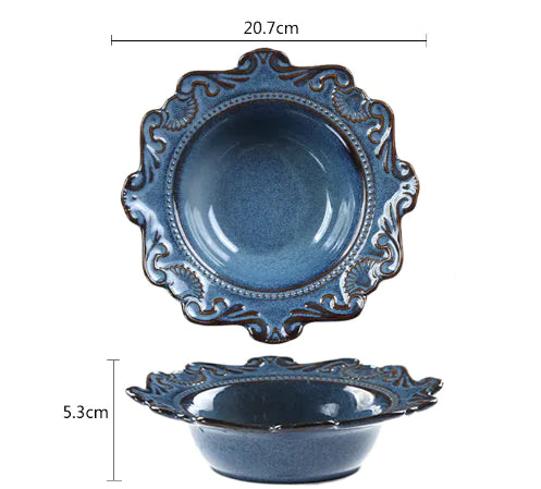 Elegant Baroque Porcelain Dinner Set