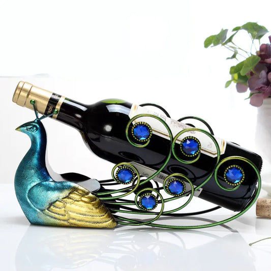 Modern European Style Creative Wine Rack Decoration