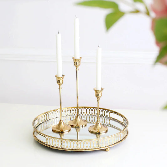 Classic Antique Gold Candle Holder