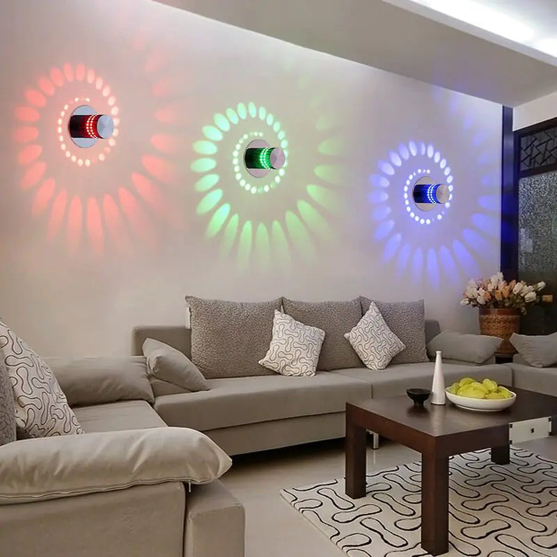 Contemporary LED Multi-Hue Wall Sconce