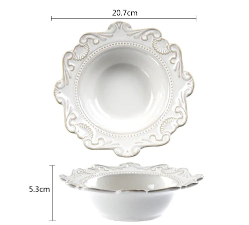 Elegant Baroque Porcelain Dinner Set