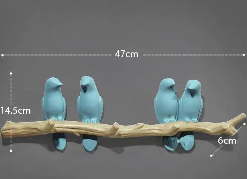 Chic Bird Wall Hooks - Artistic Home Accent