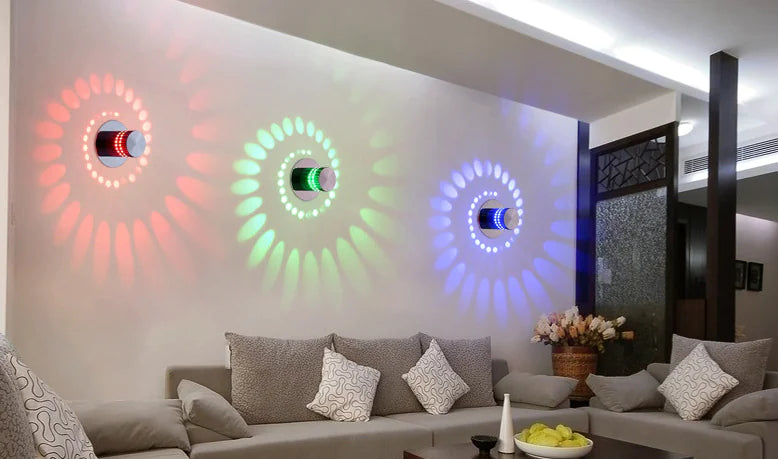 Contemporary LED Multi-Hue Wall Sconce