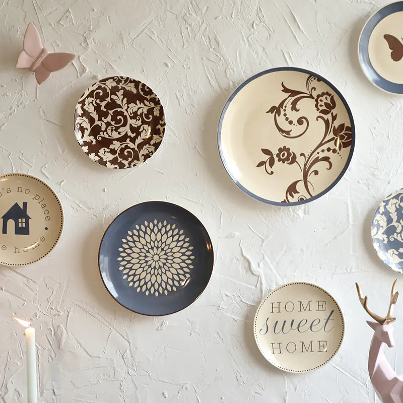 Ceramic Wall Decor Plates for Restaurants and Cafes