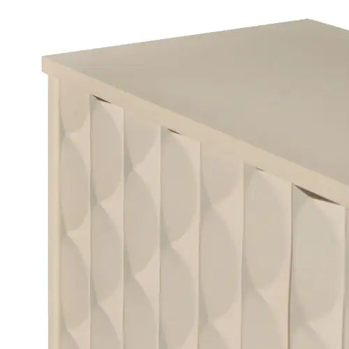 Sleek 4-Door Almond Sideboard