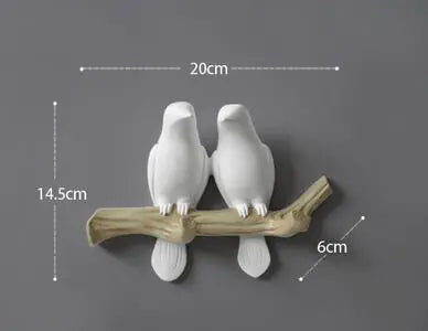 Chic Bird Wall Hooks - Artistic Home Accent