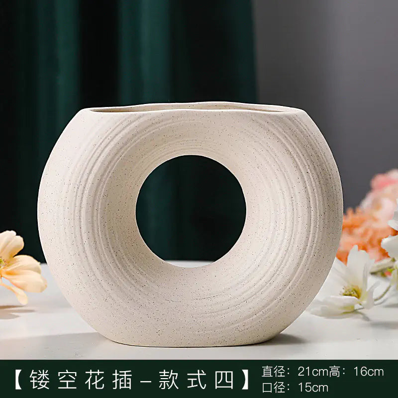 Nordic Elegance Ceramic Vase