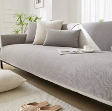 Non-Slip Chenille Couch Protector
