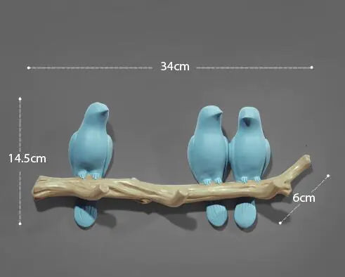 Chic Bird Wall Hooks - Artistic Home Accent