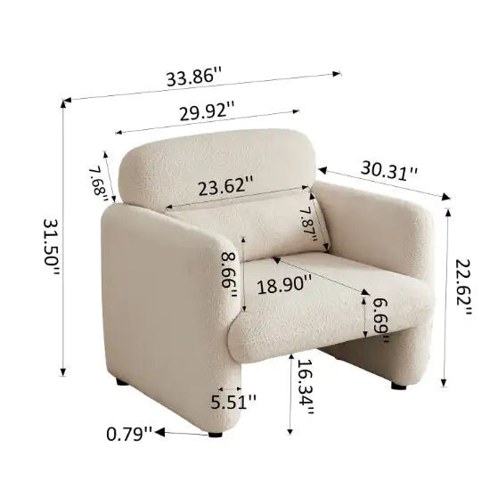 Comfy Cashmere Single Sofa