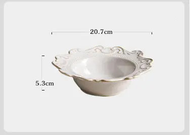 Elegant Baroque Porcelain Dinner Set