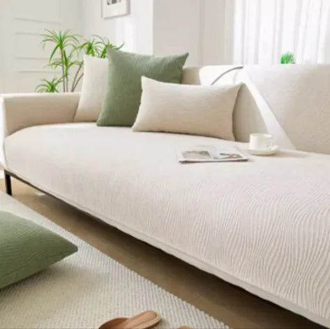 Non-Slip Chenille Couch Protector