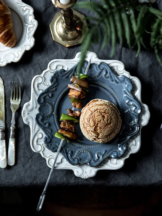 Elegant Baroque Porcelain Dinner Set