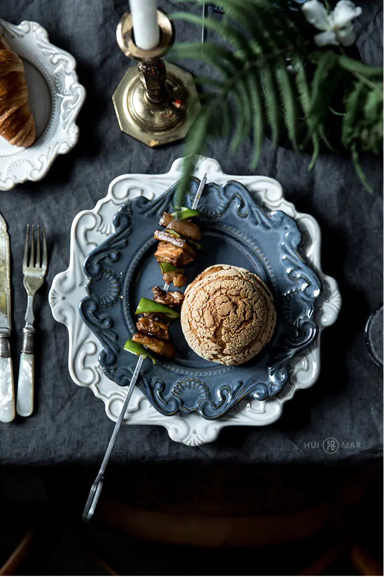 Elegant Baroque Porcelain Dinner Set