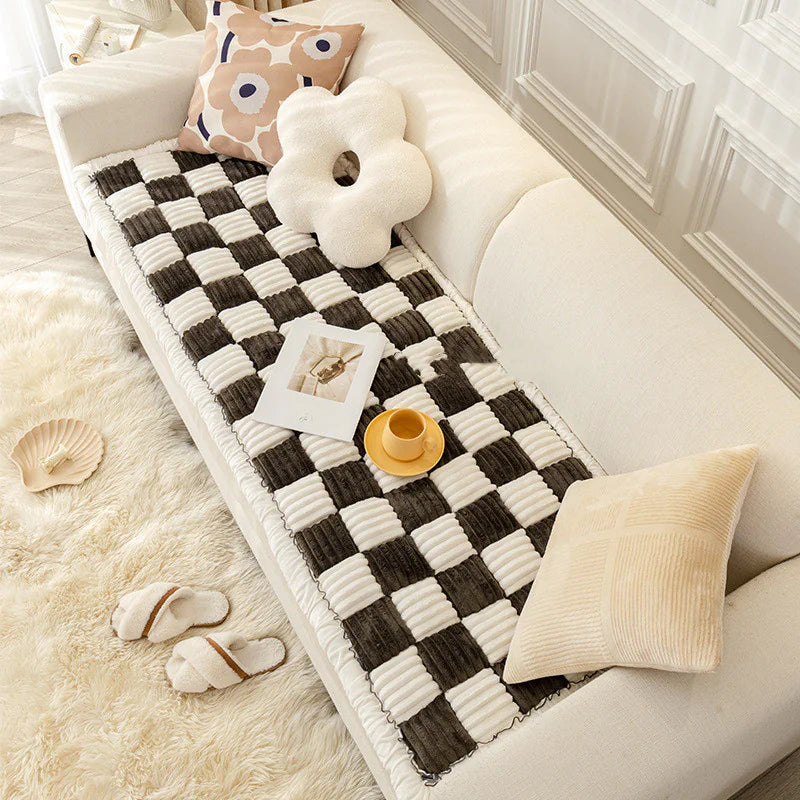 Chic Black & White Cozy Cushion