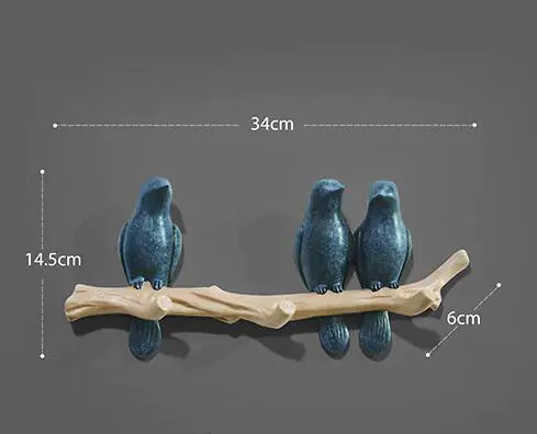 Chic Bird Wall Hooks - Artistic Home Accent