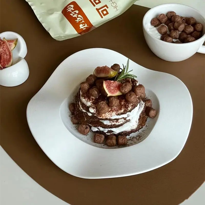 Ceramic Dish Set for Snacks and Seasoning Plates