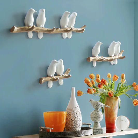 Chic Bird Wall Hooks - Artistic Home Accent