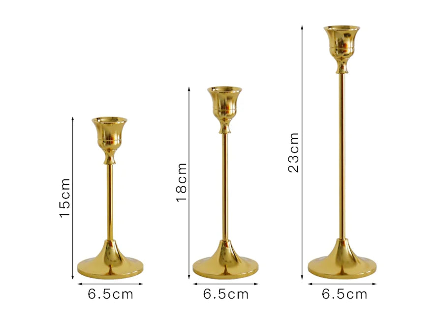Classic Antique Gold Candle Holder