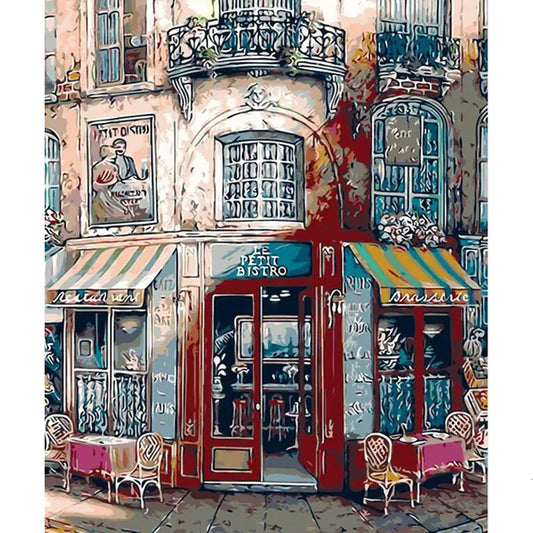 "Beautiful Street Oil Painting Wall Decor"