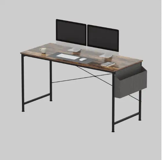 Brown Wood 55" Home Office Desk