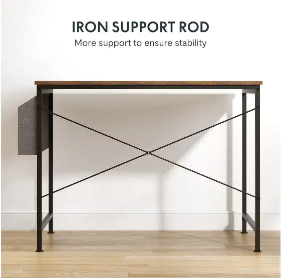 Brown Wood 55" Home Office Desk