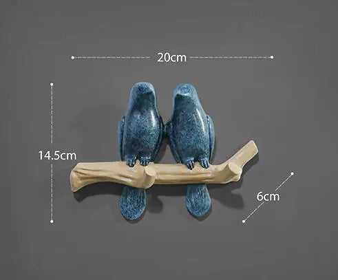 Chic Bird Wall Hooks - Artistic Home Accent