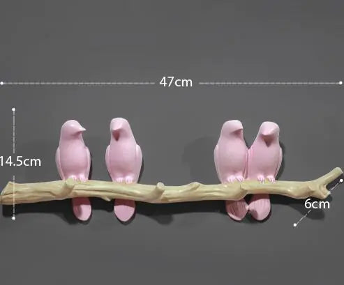 Chic Bird Wall Hooks - Artistic Home Accent