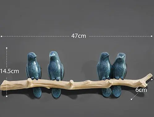 Chic Bird Wall Hooks - Artistic Home Accent