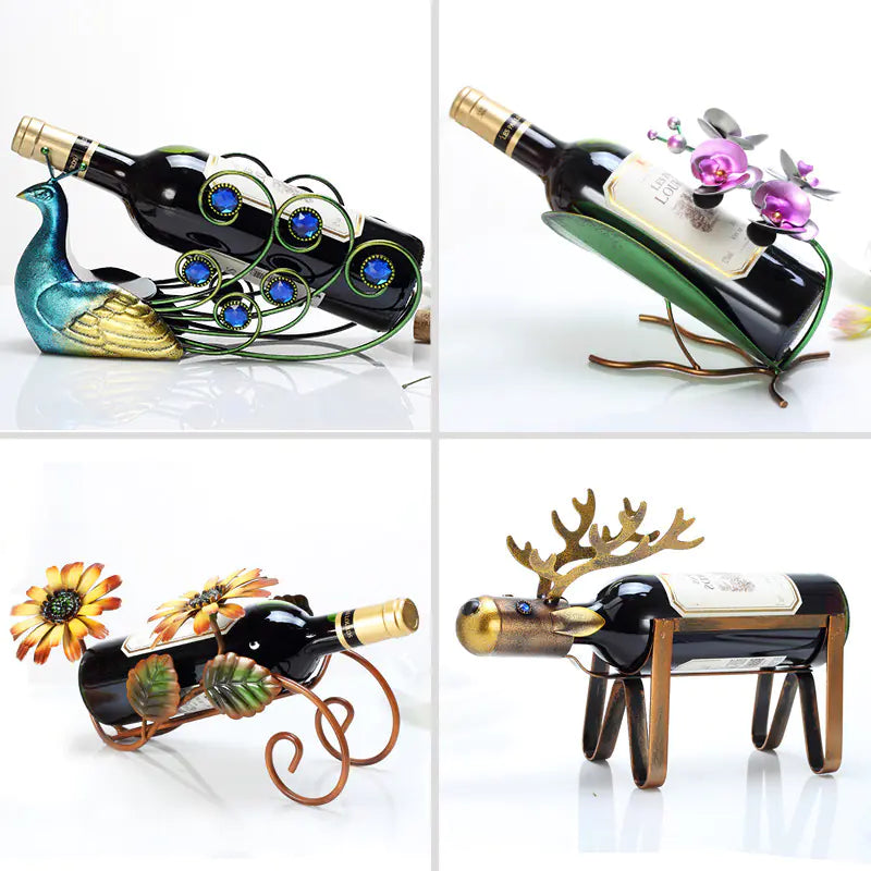 Modern European Style Creative Wine Rack Decoration