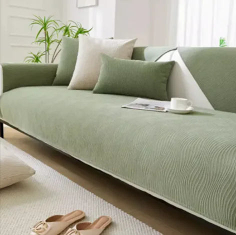 Non-Slip Chenille Couch Protector