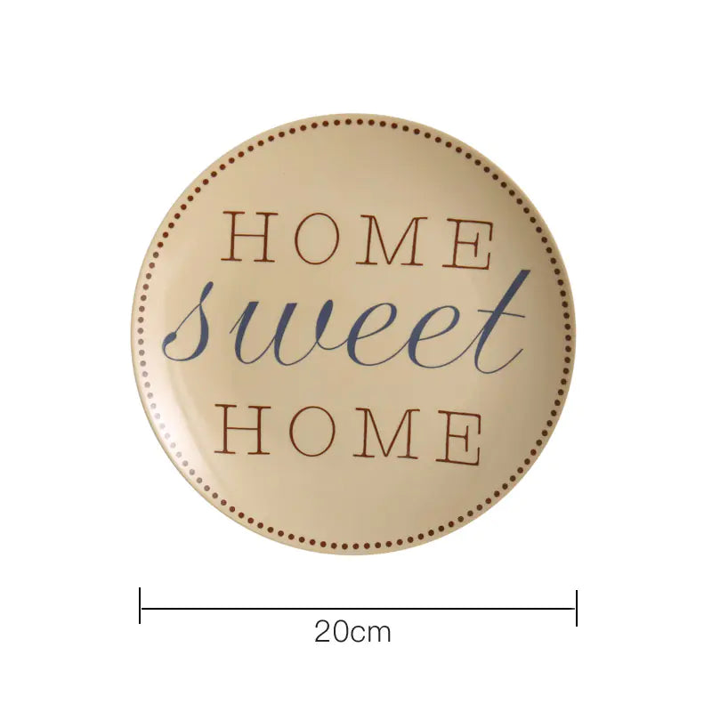 Ceramic Wall Decor Plates for Restaurants and Cafes