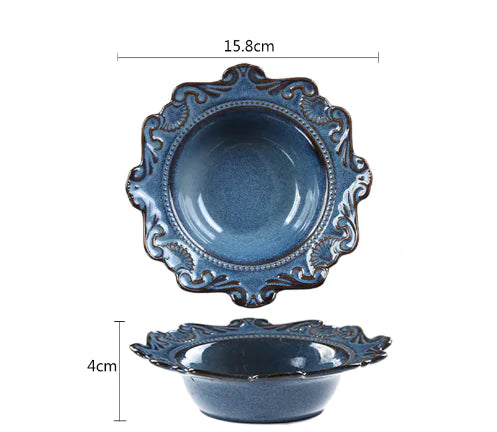 Elegant Baroque Porcelain Dinner Set
