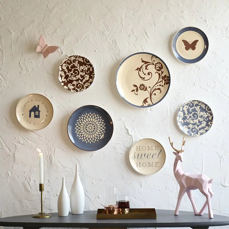 Ceramic Wall Decor Plates for Restaurants and Cafes
