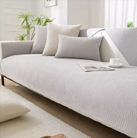 Non-Slip Chenille Couch Protector