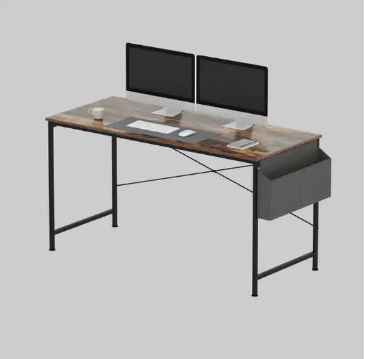 Brown Wood 55" Home Office Desk