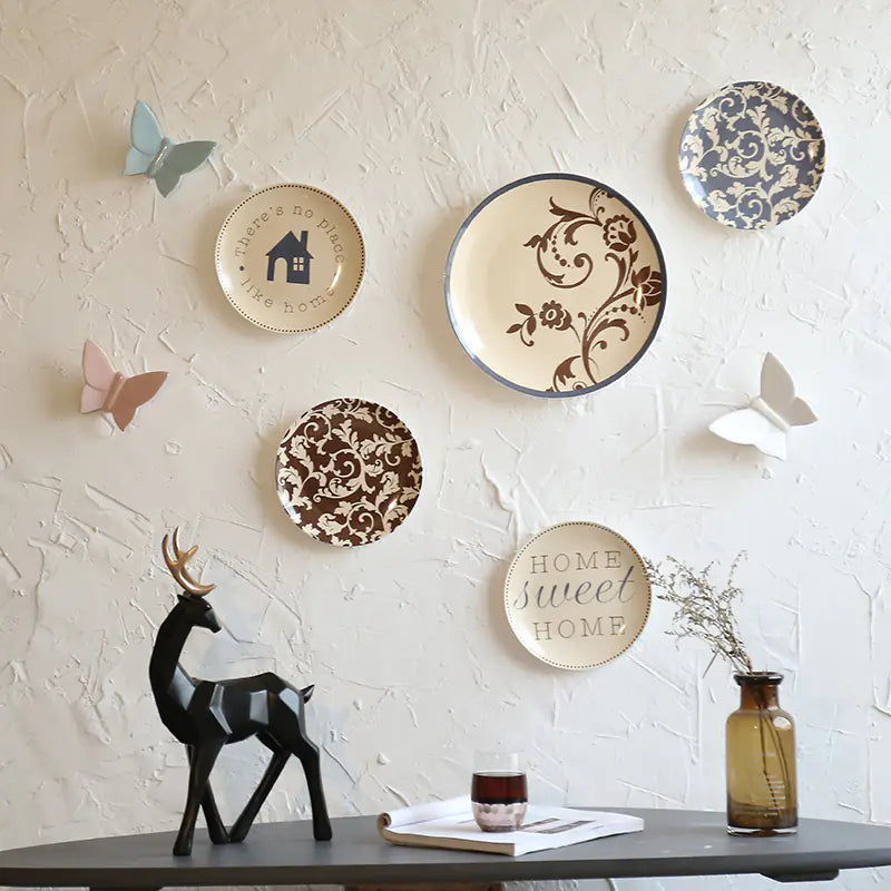 Ceramic Wall Decor Plates for Restaurants and Cafes
